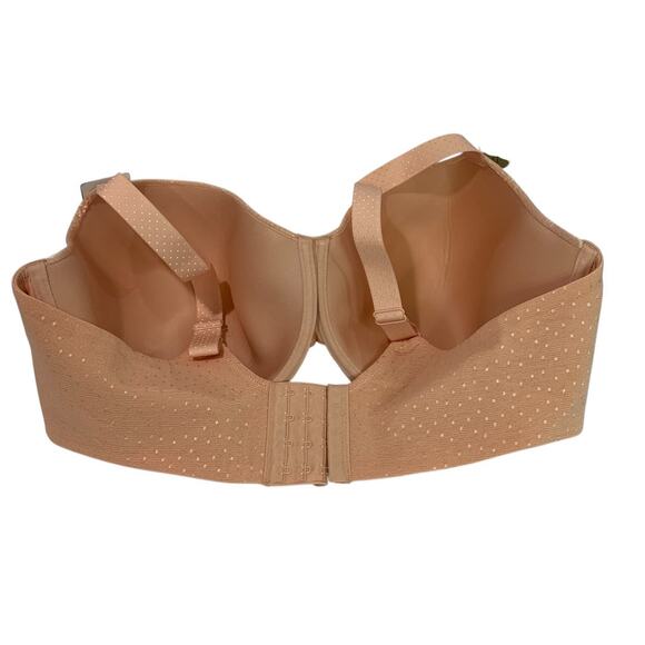 42DDD Wacoal Back Appeal Tshirt Bra New Peach Lined Underwire 853303 - Picture 4 of 11